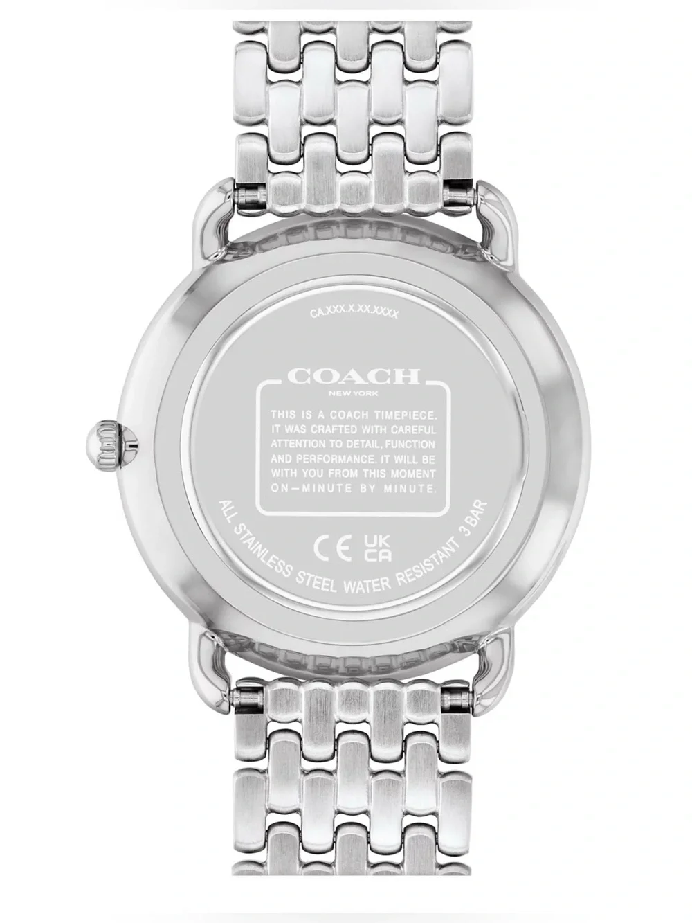 Coach Women's Silver Elliot Stainless Steel Watch 36mm